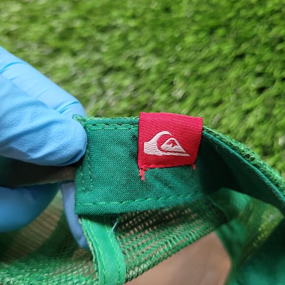 Vintage Y2K Quiksilver Trucker Hat AOP Logo Print Snapback Surf Skate - Picture 8 of 8